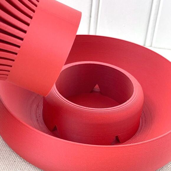 Modern Geometric  Indoor Planter Pot, Yin Planter Pot,Modern Planter with Saucer - Picture 6 of 10